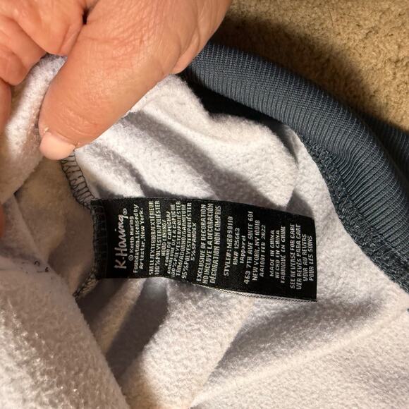 Keith Haring x Members Only Hoodie Mens Graffiti Art 2 Sided Size M - Picture 6 of 11